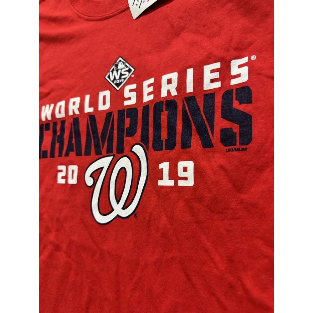 MLB T-Shirt Mens Size XL Washington‎ Nationals Red 2019 World Series Champions